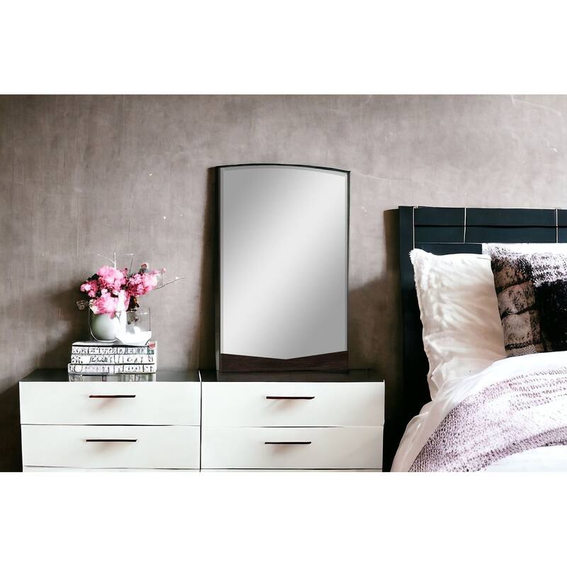 HomeRoots 43" Dark Brown Dresser Mirror Bed Bath & Beyond 32126306